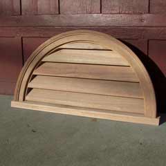 Custom louvered wooden doors